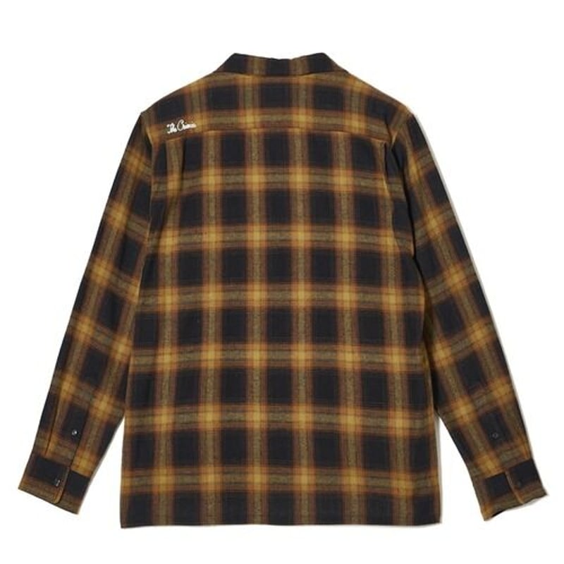 CRIMIE OMBRE CHECK LONG SLEEVE SHIRT | MAROON