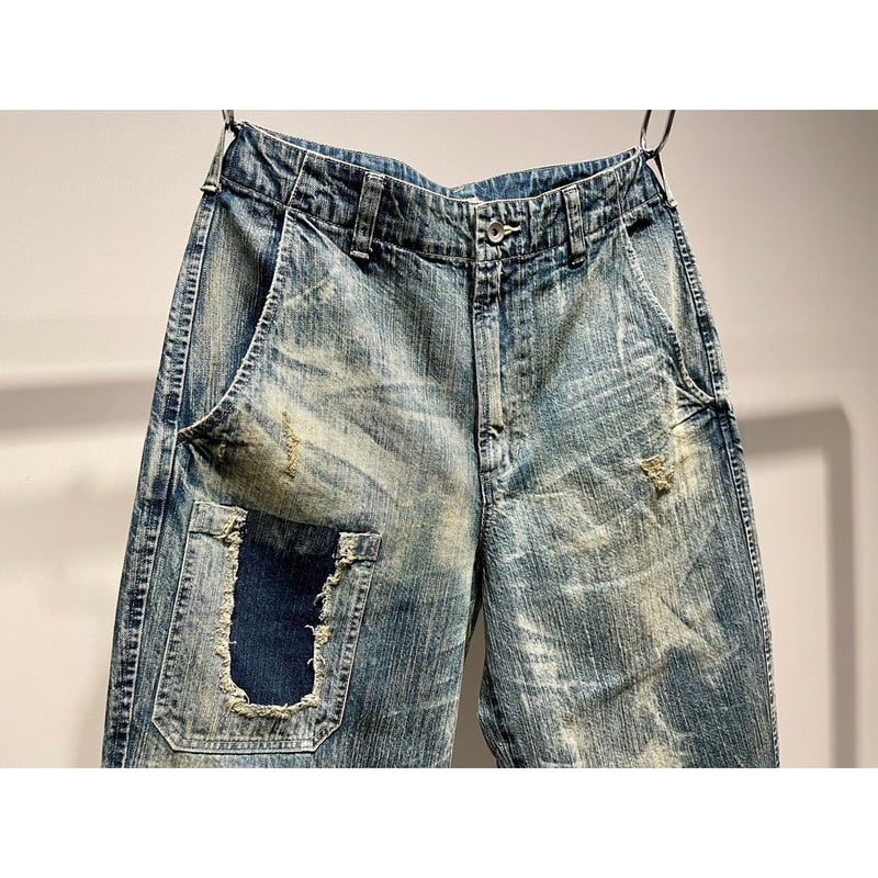 PORTER CLASSIC STEINBECK DENIM POCKET PANTS VIN