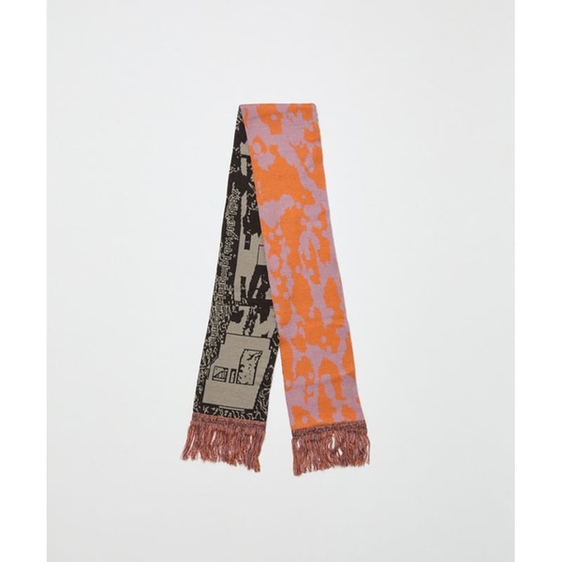 BAL JACQUARD KNIT SOCCER SCARF | MAROON