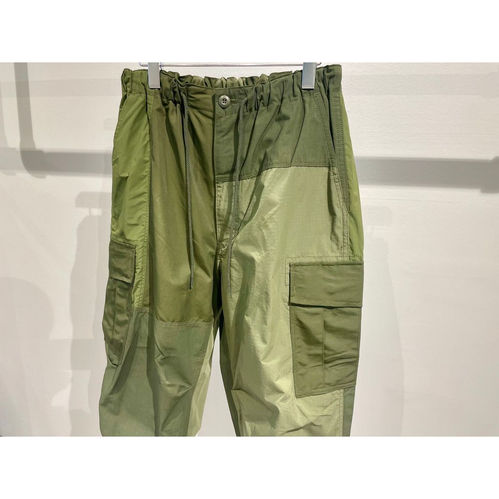 COMME des GARCONS HOMME 綿ナイロンクロス×多素材MIX カーゴ COMME des GARCONS HOMME 綿ナイロンクロス×多素材MIX カーゴ