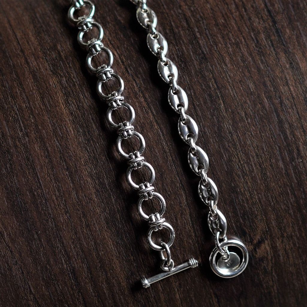 XOLO JEWELRY Horn Link Bracelet 12mm19cm | MAROON