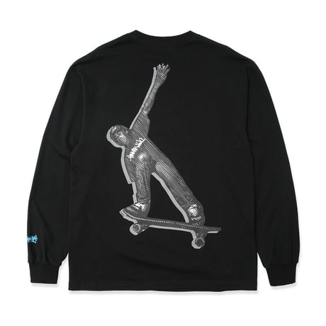 HOMBRE NINO L/S PRINT TEE (SKATE)