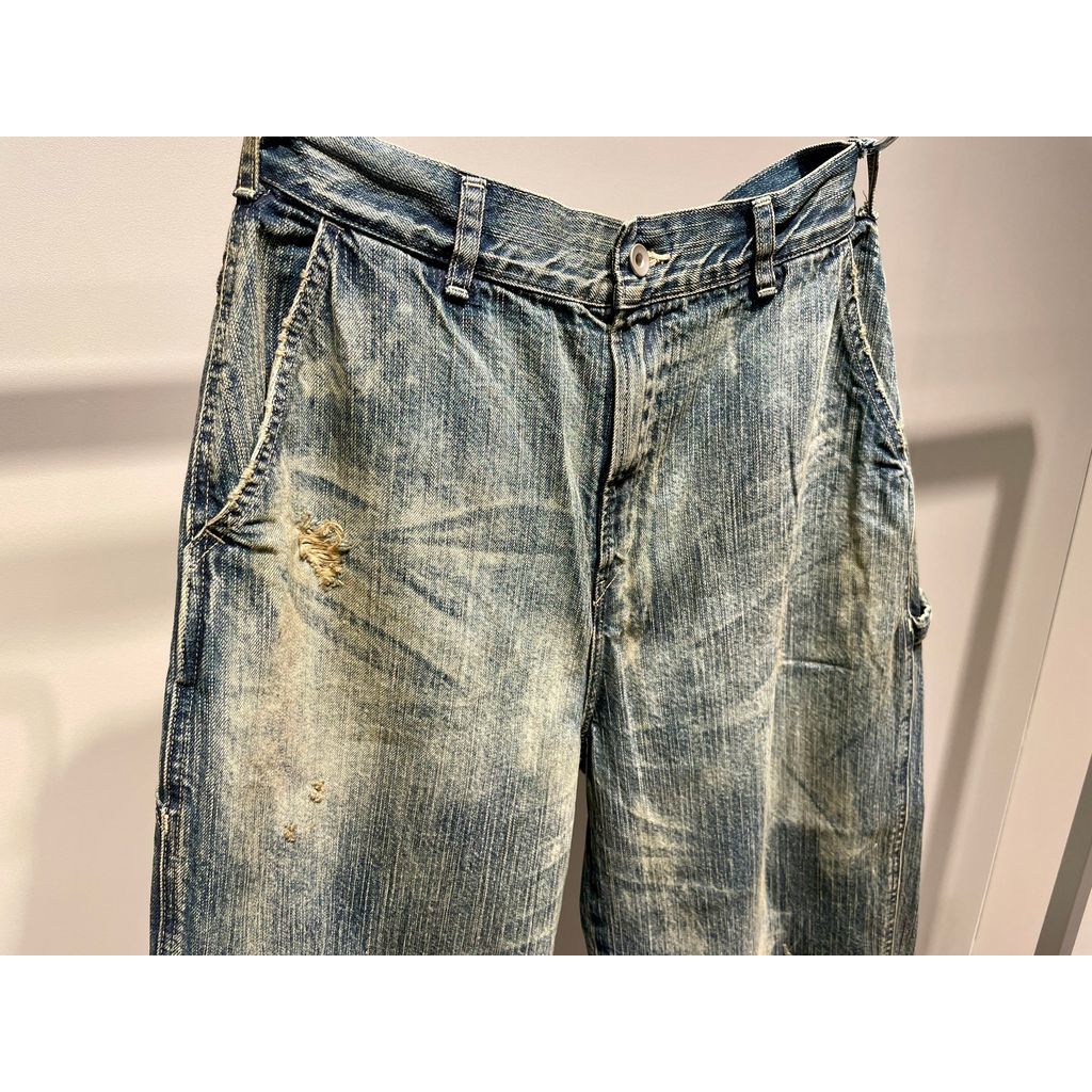 PORTER CLASSIC STEINBECK DENIM PAINTER PANTS VI