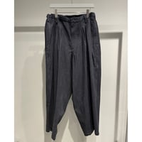 Y's for men INK-DYED HOUNDSTOOTH 12 TUCKS PANTS