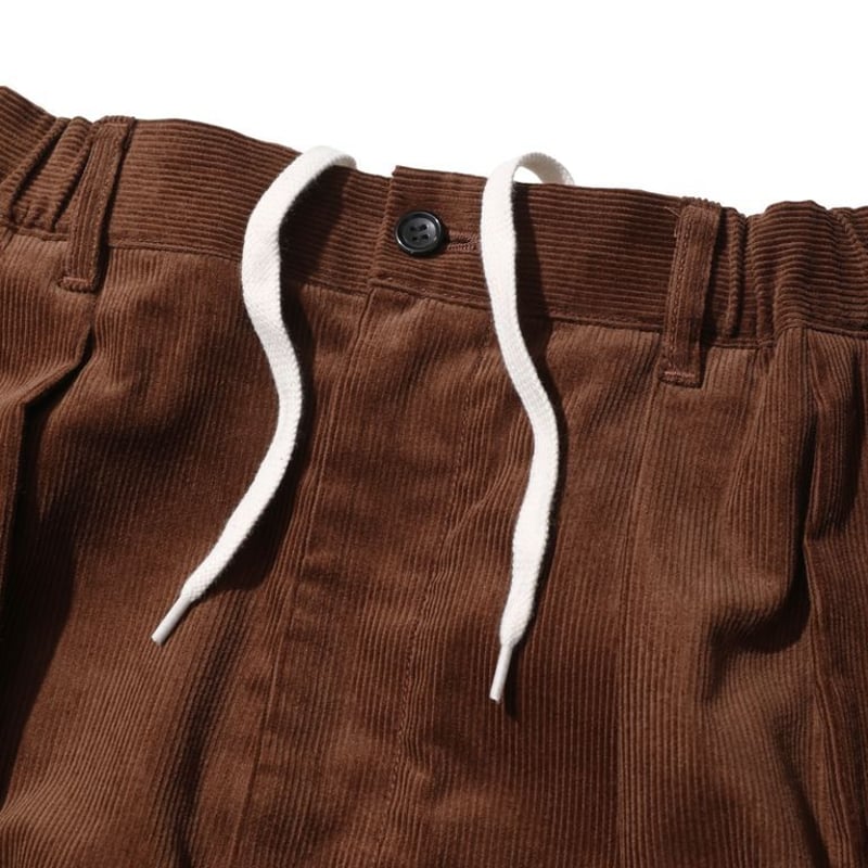 TapWater Corduroy Tuck Trousers | MAROON
