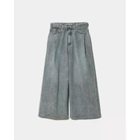 beautiful people selvedge denim o/d cropped wide pants