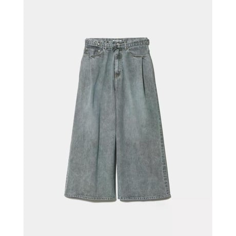 beautiful people selvedge denim o/d cropped wide pants