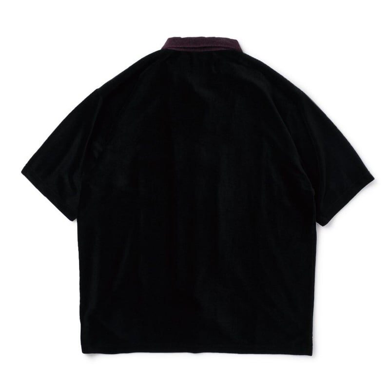 SON OF THE CHEESE Velour Stripe Shirt | MAROON