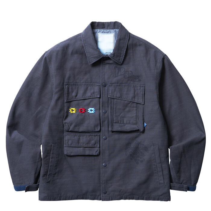 Liberaiders GARMENT DYED MILITARY JACKET | MAROON