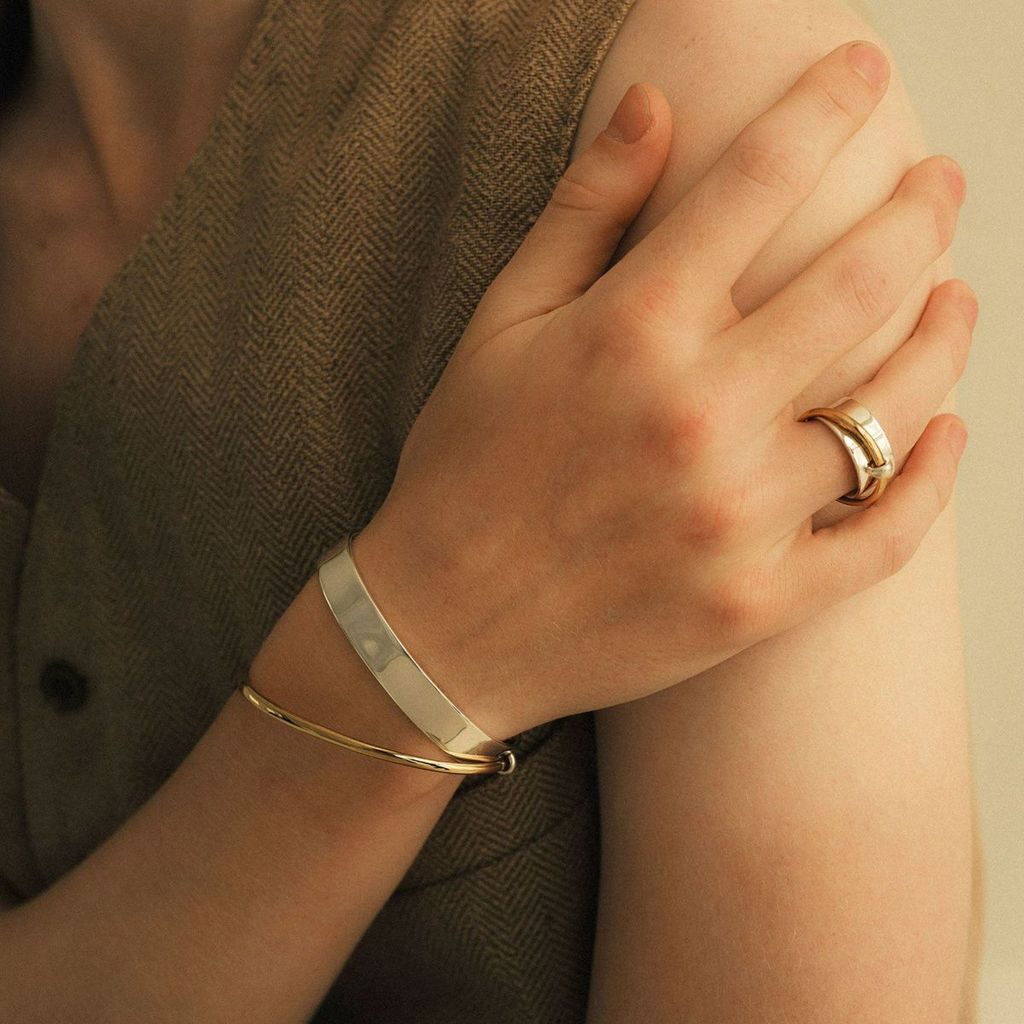 GARNI シルバーオープンバングルとリングセット GARNI - 【お取り寄せ注文可能】Line Bangle | ACRMTSM ONLINE STORE
