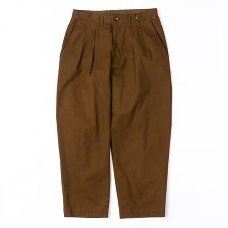 ANACHRONORM NM-TR04 STANDARD TUCK WIDE TROUSERS BROWN