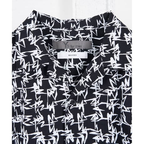 Y's for men × masses OPEN COLLAR SHIRT