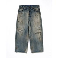 ANACHRONORM REMAKED WIDE 5P DENIM PANTS LIGHT INDIGO