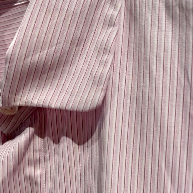 PORTER CLASSIC NEW ARTIST STRIPE SHIRT | MAROON