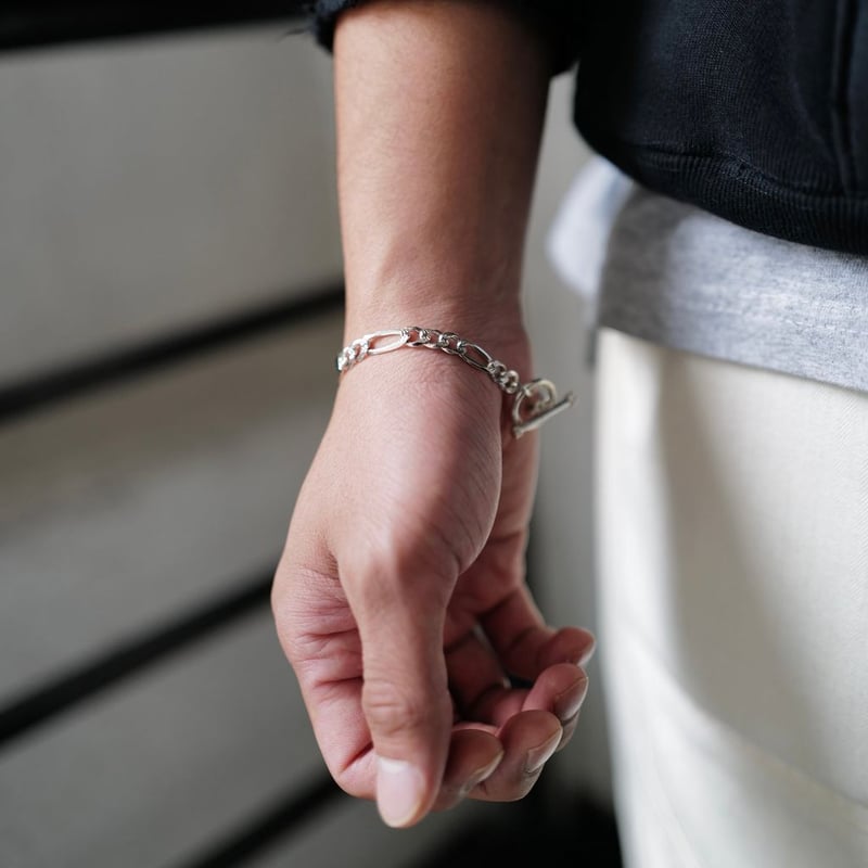 XOLO JEWELRY ID Figaro Link Bracelet 6mm-19cm