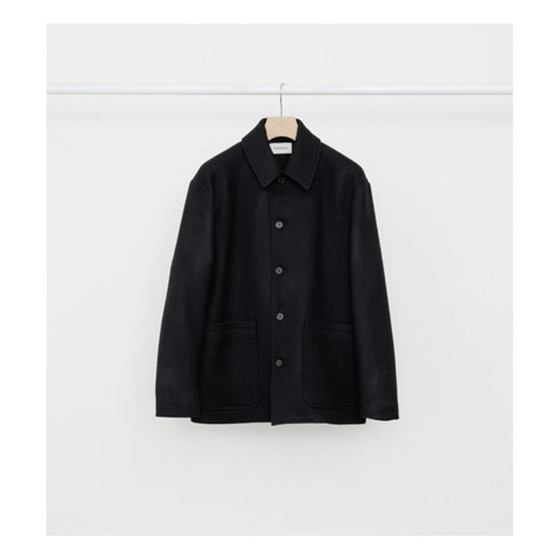 未使用 MARKA WORK JACKET ウール100％ ブラック 2 MARKAWARE ORGANIC WOOL DOUBLE CLOTH WORK JACKET