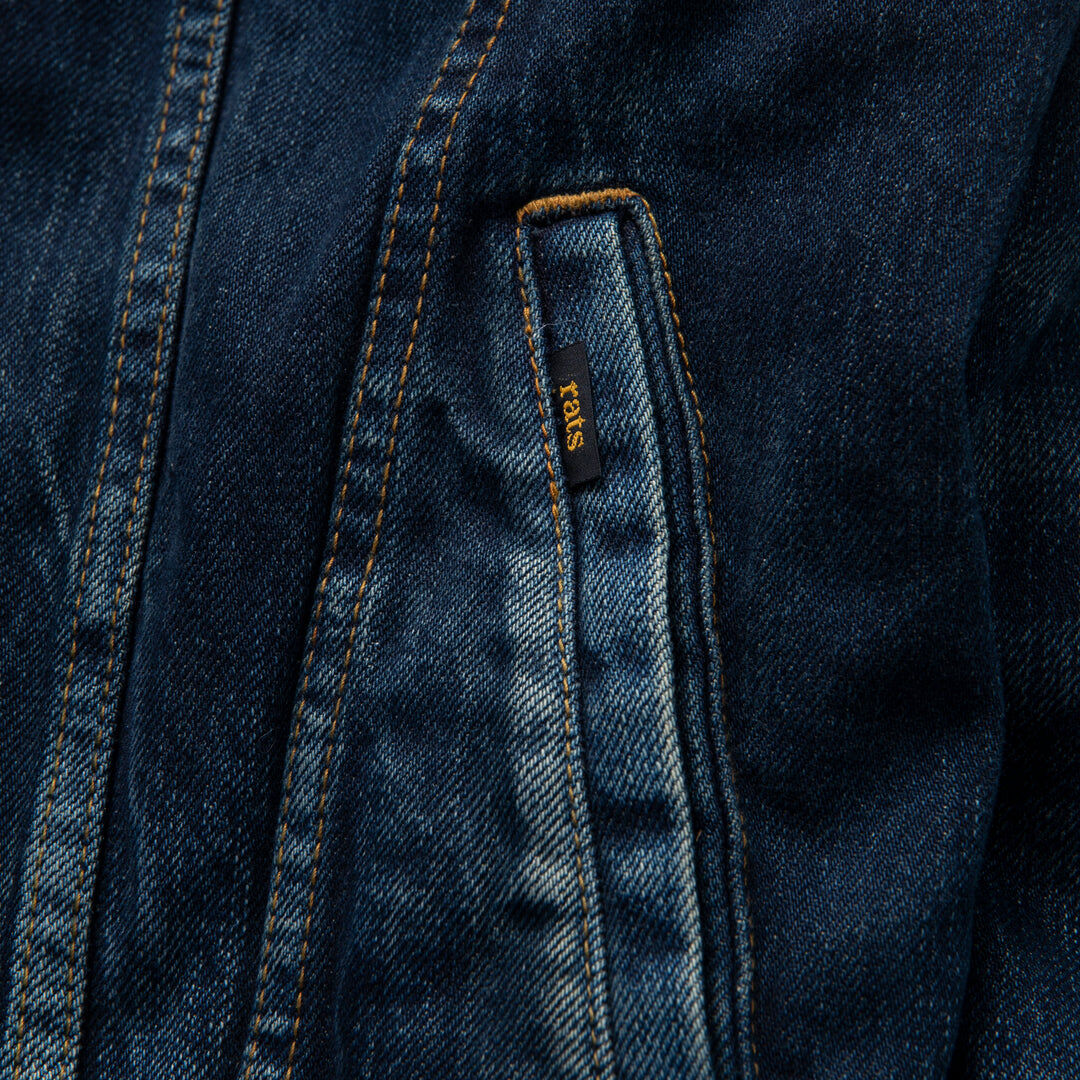 RATS BLANKET LINER DENIM JKT | MAROON RATS BLANKET LINER DENIM JKT | MAROON