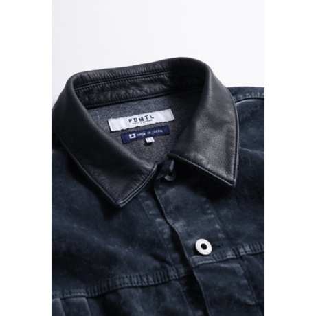 【予約商品】FDMTL FA26JK54R FLOCK LEATHER JACKET RINSE