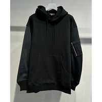 COMME des GARCONS HOMME MILITALY MIX SWEAT HOODY（BLACK）
