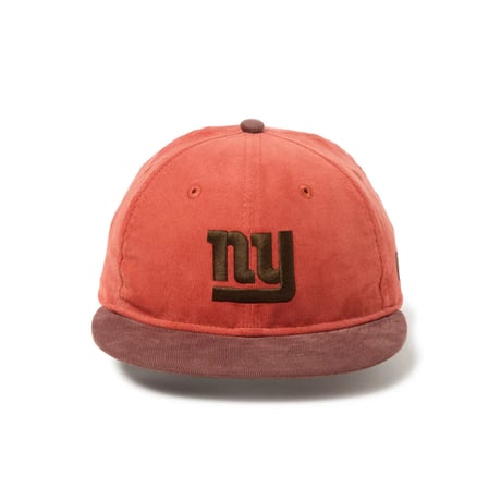 NEW ERA RC 9FIFTY Powered by GORO NAKATSUGAWA（MIN-NANO） ニューヨーク・ジャイアンツ コーデュロイ レンガ ブラウンバイザー