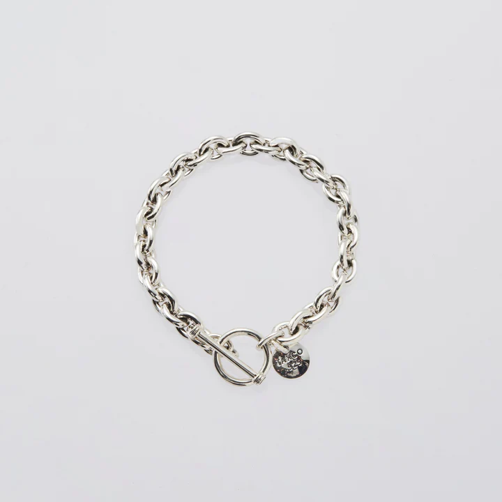 XOLO JEWELRY Oval Link Bracelet -7mm- | MAROON
