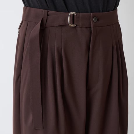 White Mountaineering SOLOTEX 4 TUCK WIDE PANTS