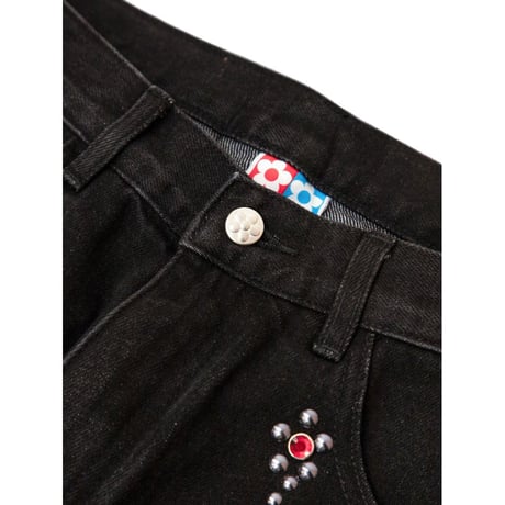 VANDY THE PINK Cotton Twill Stud Pants