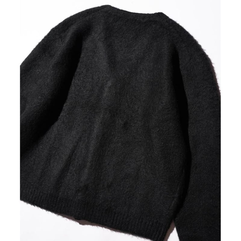 TOWNCRAFT vintage mohair stripe cardigan | MAROON