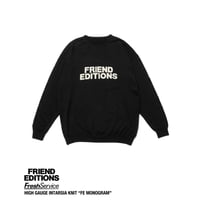 FreshSevice × FRIEND EDITIONS "HIGH GAUGE INTARSIA KNIT "FE MONOGRAM"