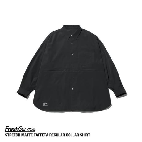 FreshService "STRETCH MATTE TAFFETA  REGULAR COLLAR SHIRT"