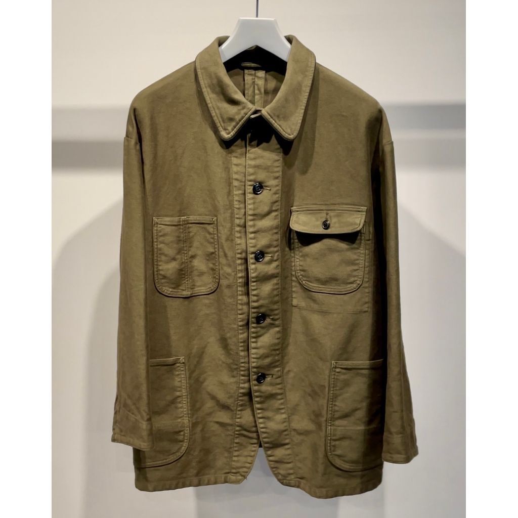 PORTER CLASSIC MOLESKIN COVERALL JACKET | MAROON PORTER CLASSIC MOLESKIN COVERALL JACKET | MAROON