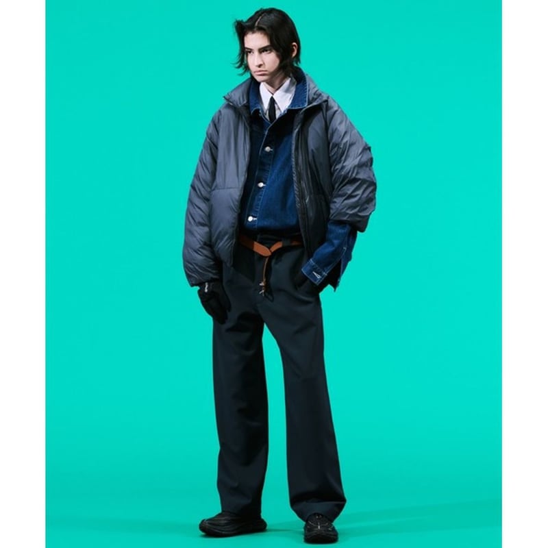 予約商品】BAL/TAION STAND COLLAR DOWN JACKET | MAROON