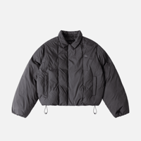 Dime Pleated Puffer (Charcoal)