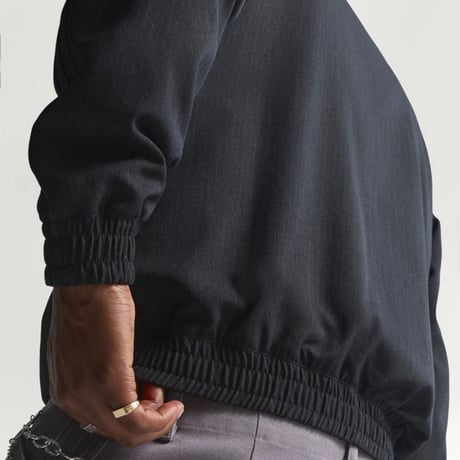 adidas Originals ファイヤーバード ルーズ ピンストライプ トラックトップ（Black）