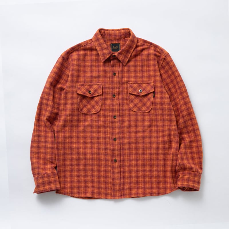 RATS AMUNDSEN CHECK SHIRT | MAROON 