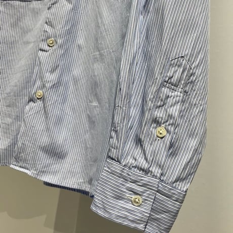 PORTER CLASSIC ROLL UP STRIPE SHIRT