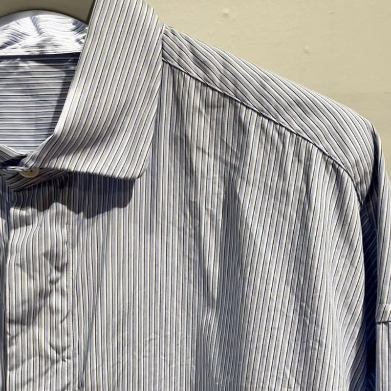 PORTER CLASSIC NEW ARTIST STRIPE SHIRT | MAROON