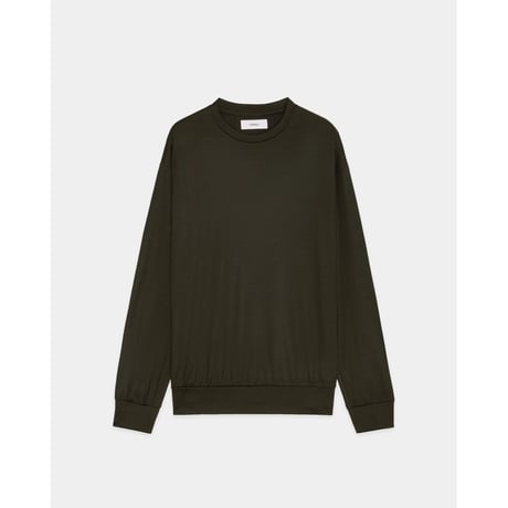 marka  Super 100s Washable Wool Jersey / Crew Neck L/S Tee