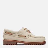 Timberland スリーアイ(3eye) ラグ ハンドソーン ボート シューズ メンズ (ライトベージュ）