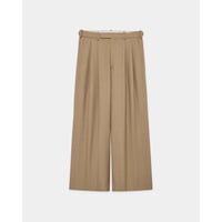 marka Recycled Polyester Wool Gabardine / Double Pleated Baggy Trousers