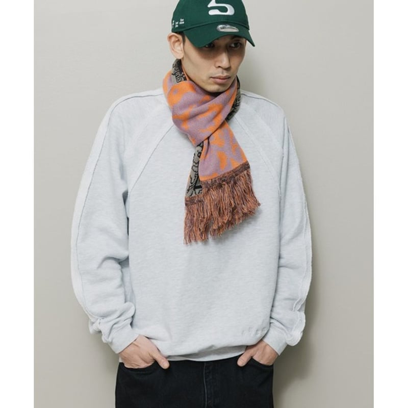 予約商品】BAL JACQUARD KNIT SOCCER SCARF | MAROON
