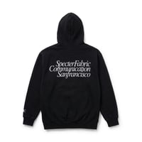 SPECTER FABRIC COMMUNICATION Sanfrancisco HOODIE Black