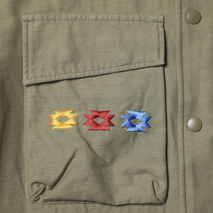Liberaiders GARMENT DYED MILITARY JACKET | MAROON