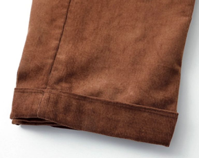 TapWater Corduroy Tuck Trousers | MAROON