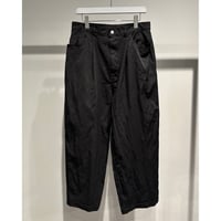 COMME des GARCONS HOMME NYLON TWILL GARMENT DYE PANTS(BLACK)