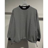 【MADE IN JAPAN】LINEAGE BALLON L/S BORDER TEE（BLACK）