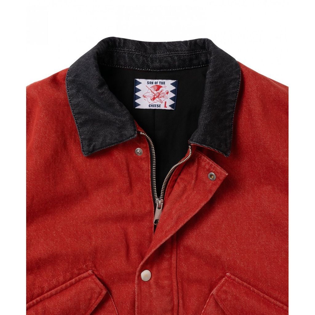 売り切り価格！son of the cheese デニムジャケット SON OF THE CHEESE WASHED DENIM WORK JACKET | M