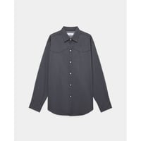 marka Washable 2/72 Wool Gabardine Pigment Print Western Shirt