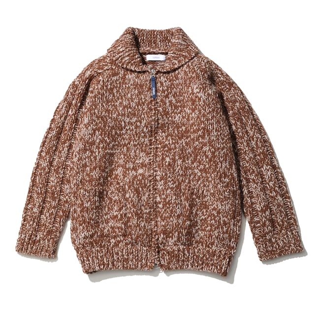 TapWater ”Shetland Wool Cowichan Zip Cardigan