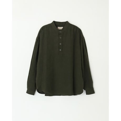 AMBERGLEAM Fabric Henley Blouse